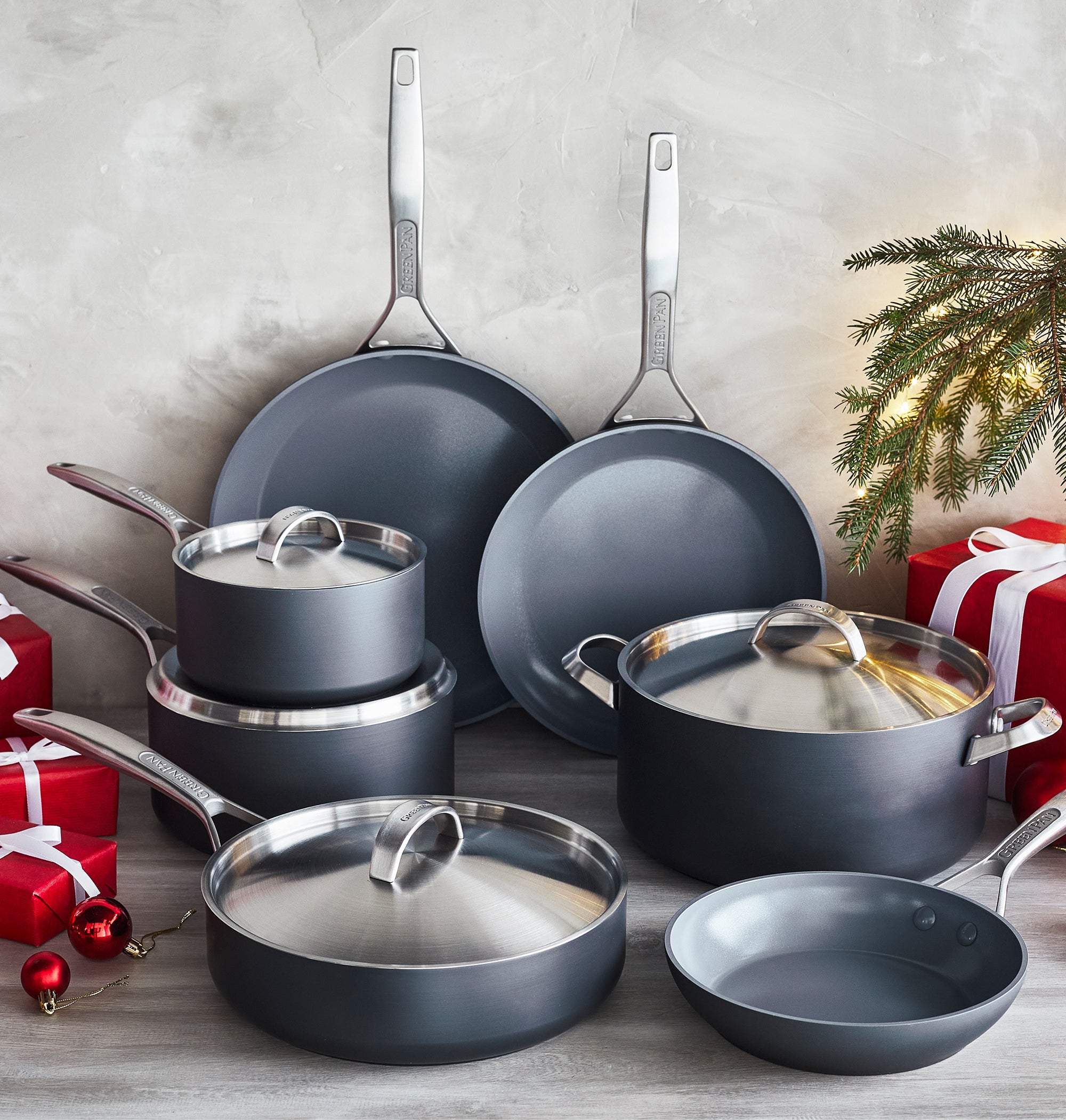 Paris Pro Ceramic Nonstick 11-Piece Cookware Set