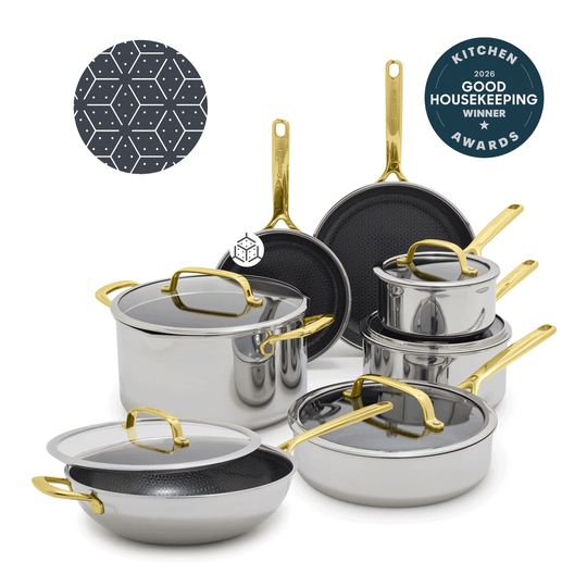 Spectra Gold Thermobond Hybrid Ceramic Nonstick 12-Piece Cookware Set