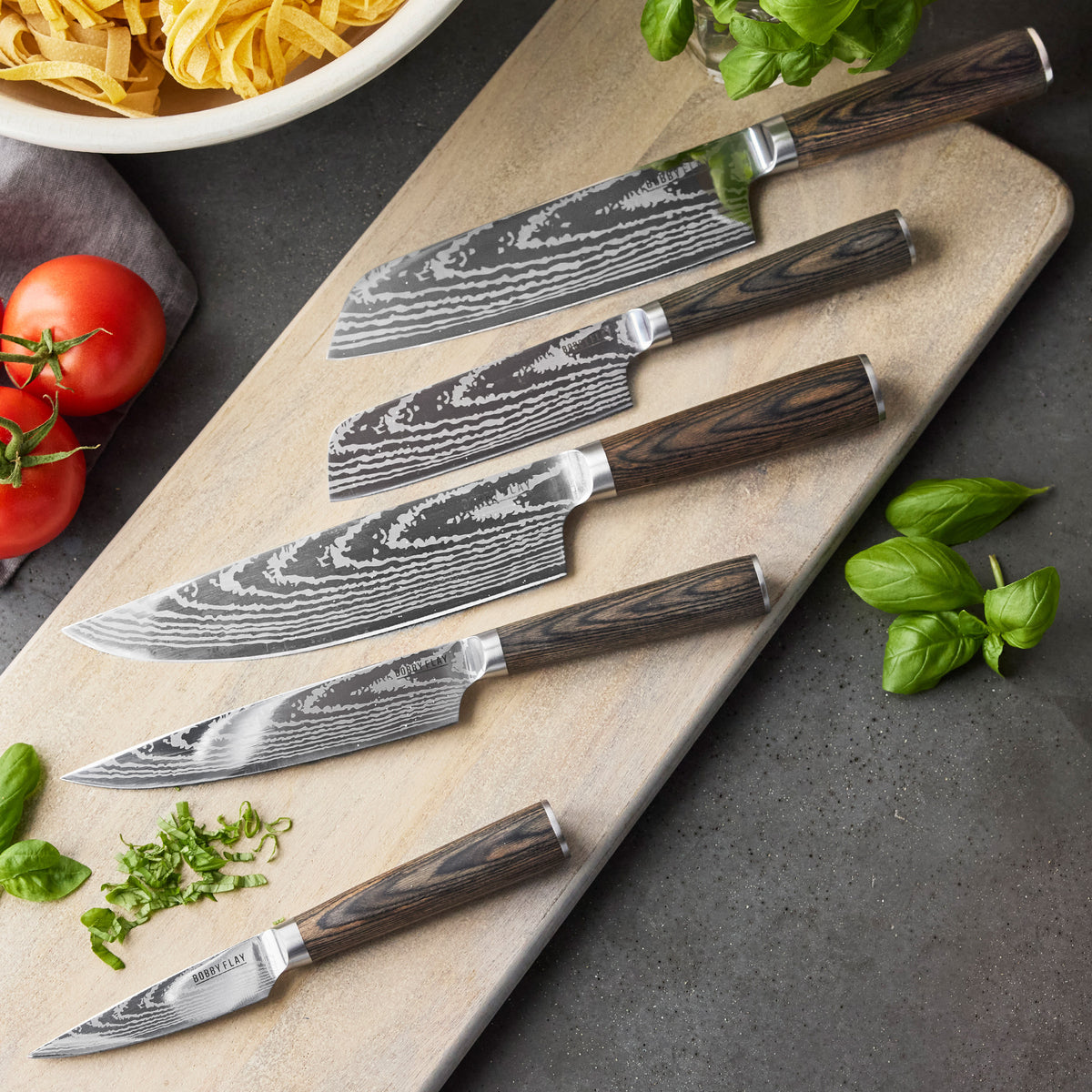 Kitchen Knife Set With Their Names