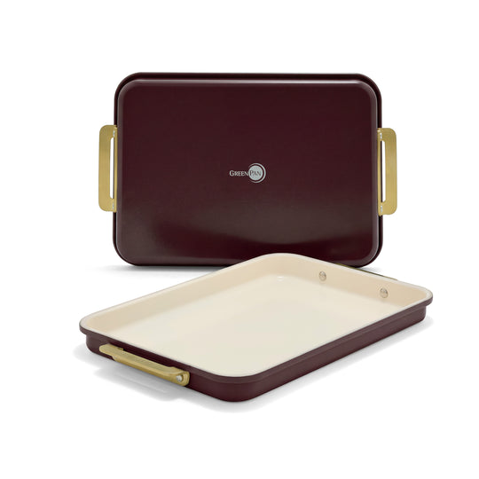 Reserve Bakeware 2-Piece 13" x 9" Quarter Sheet Pan Set | Bordeaux