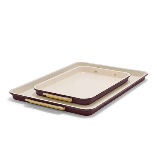 Reserve Bakeware 2-Piece Sheet Pan Set | Bordeaux
