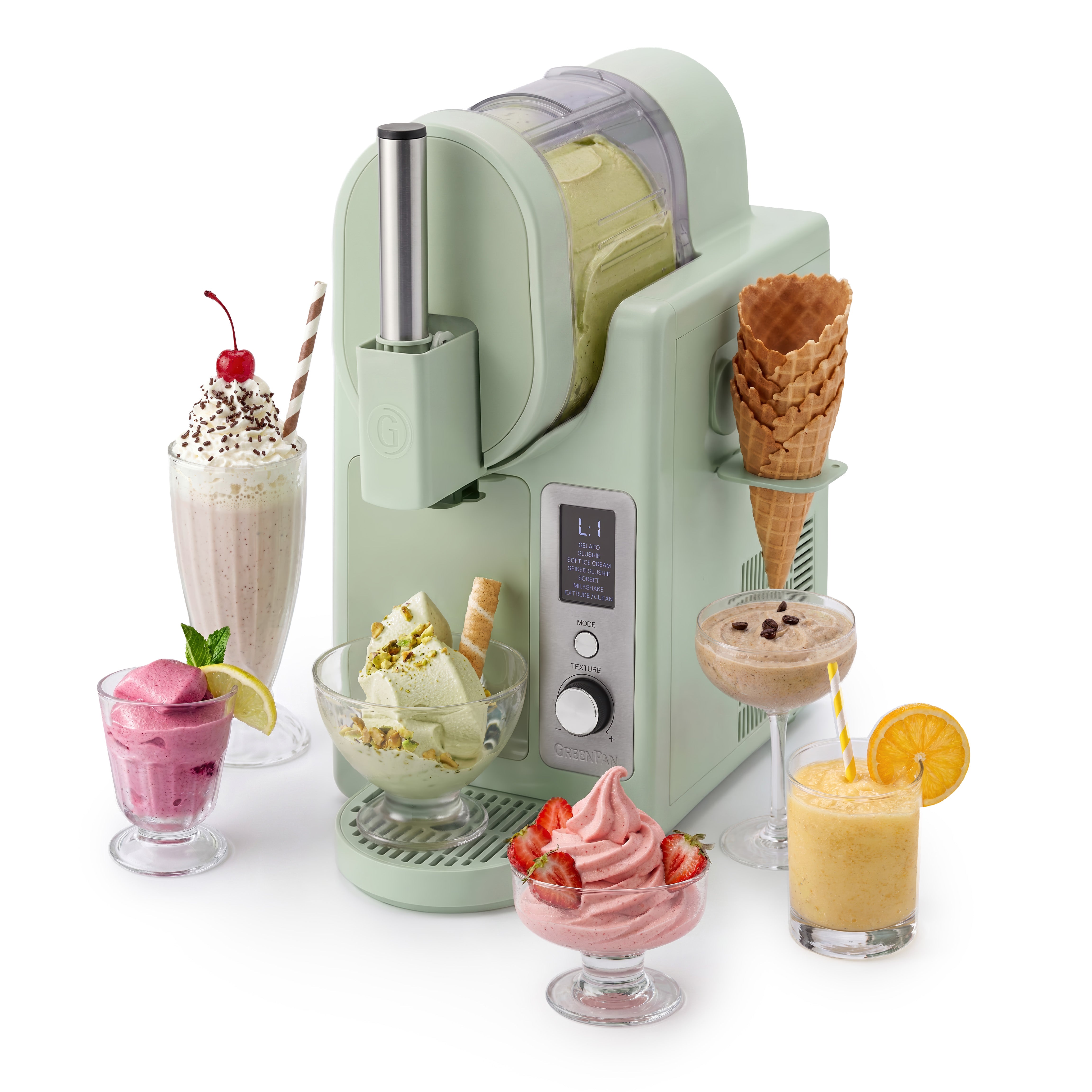 Frost Pro 16-in-1 Ice Cream, Gelato & Frozen Drink Maker | Pistachio