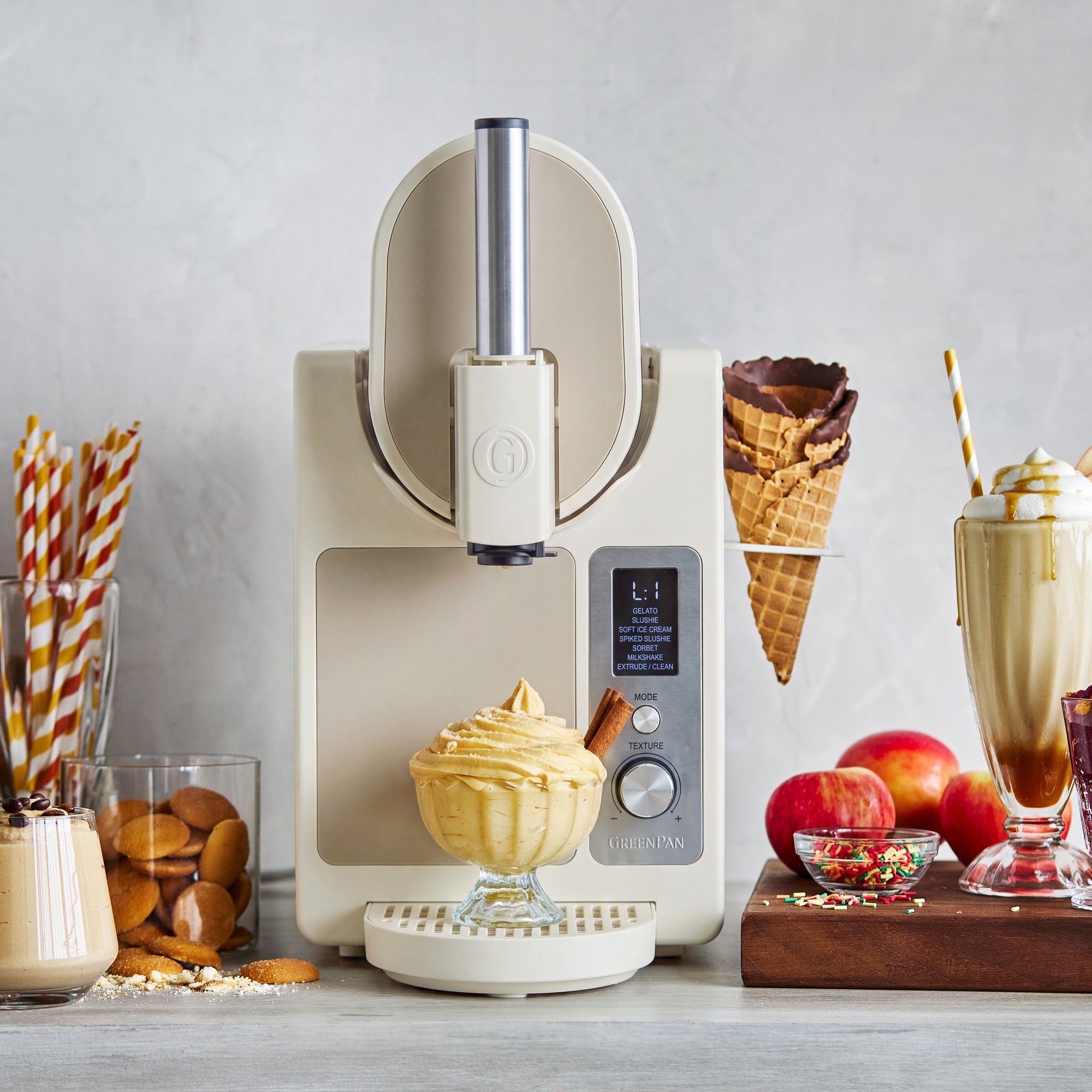 Frost Pro 16-in-1 Ice Cream & Frozen Drink Maker in Cream
