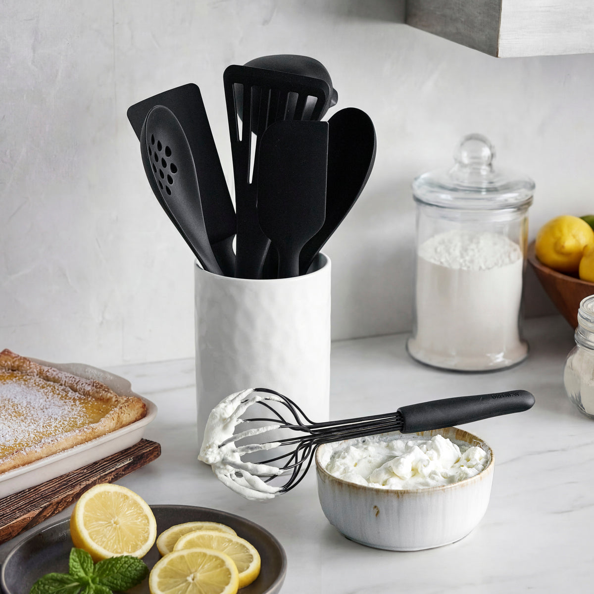 Greenpan Premiere Silicone 8-Piece Utensil and Crock Set