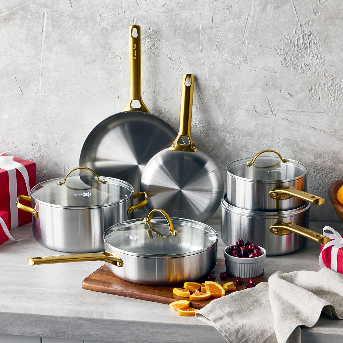 Reserve Stainless Steel 10-Piece Cookware Set