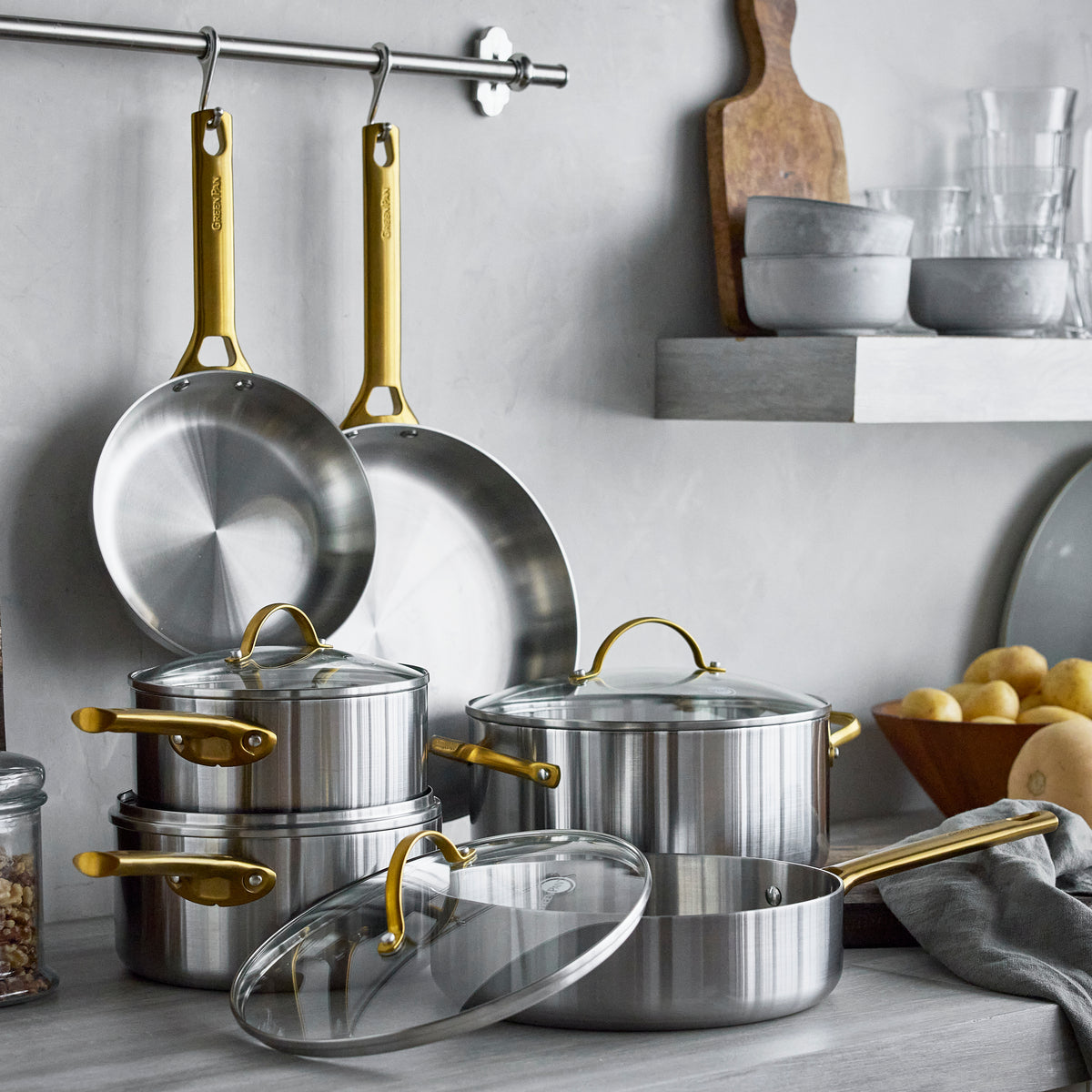 Reserve Stainless Steel 10-Piece Cookware Set