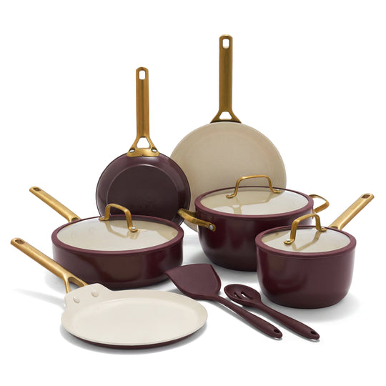 Reserve Pro Ceramic Nonstick 11-Piece Cookware Set | Bordeaux