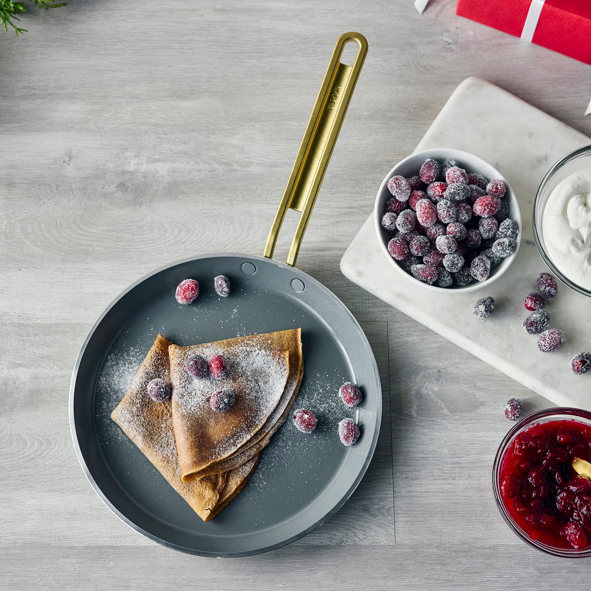 Stanley Tucci™ Ceramic Nonstick 10" Crepe and Omelette Pan | Venetian Teal