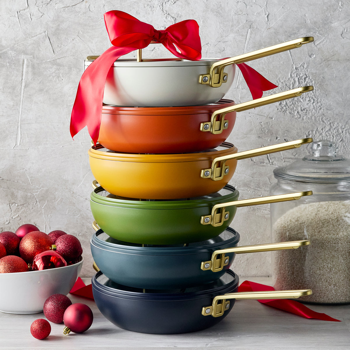 フライパンオリーブ36 Stanley Tucci™ Ceramic Nonstick 4.5-Quart Stanley Pan Jr. | Amalfi