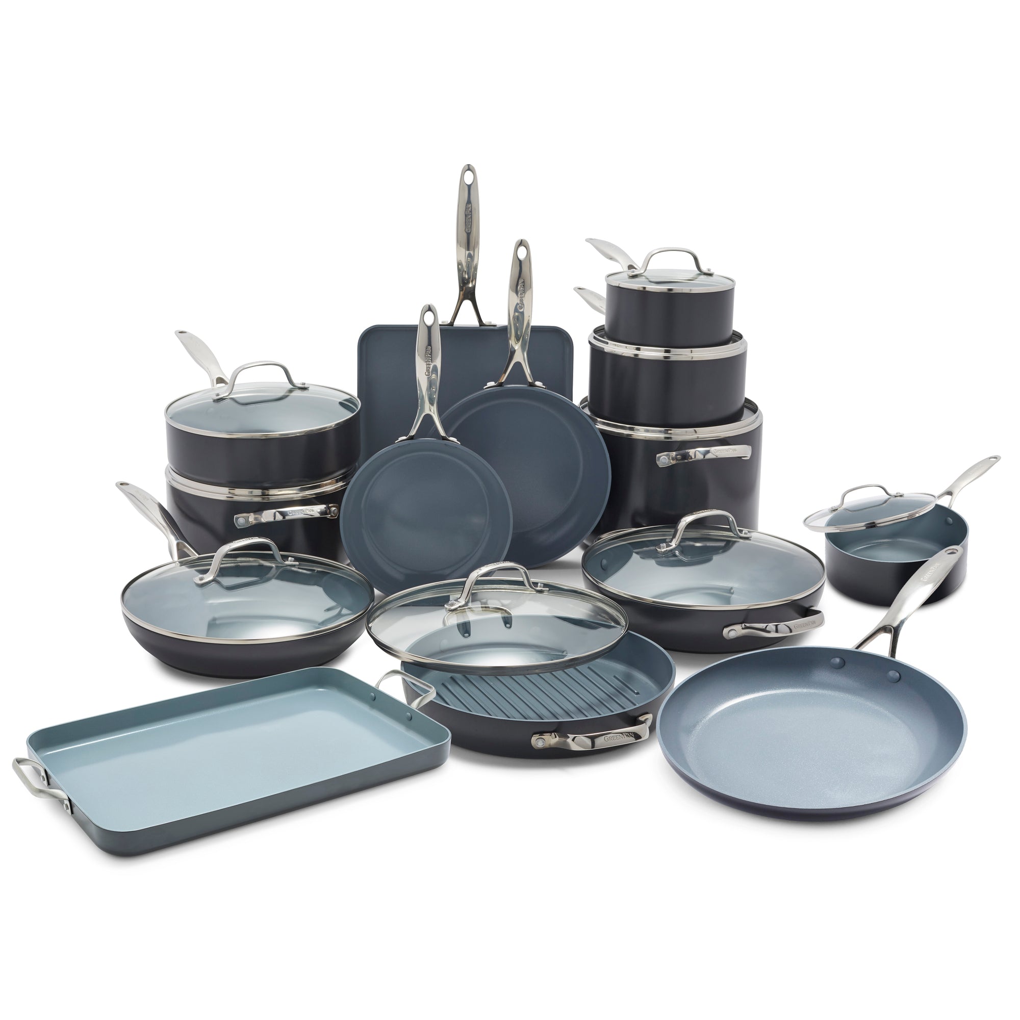 Valencia Pro Ceramic Nonstick 23-Piece Cookware Set | GreenPan