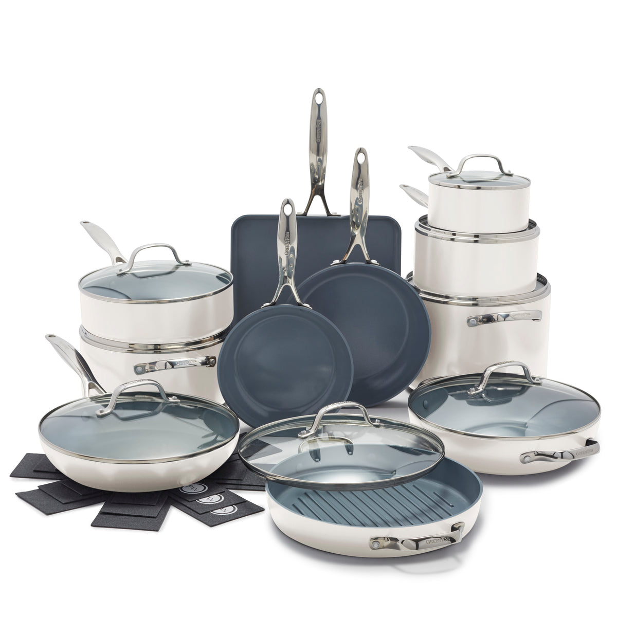 Valencia Pro Ceramic Nonstick 19-Piece Cookware Set | GreenPan