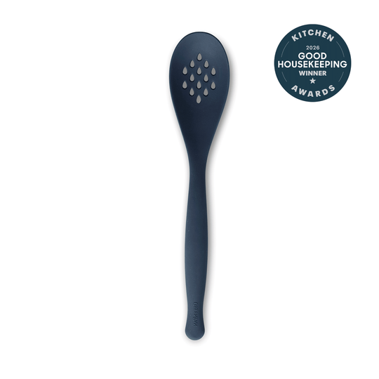 Premiere Silicone Slotted Spoon | Oxford Blue