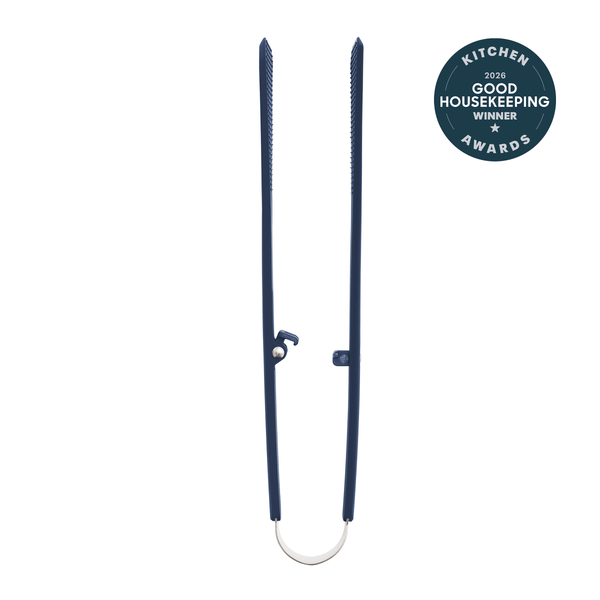 Premiere Silicone Wide Tongs | Oxford Blue | GreenPan US