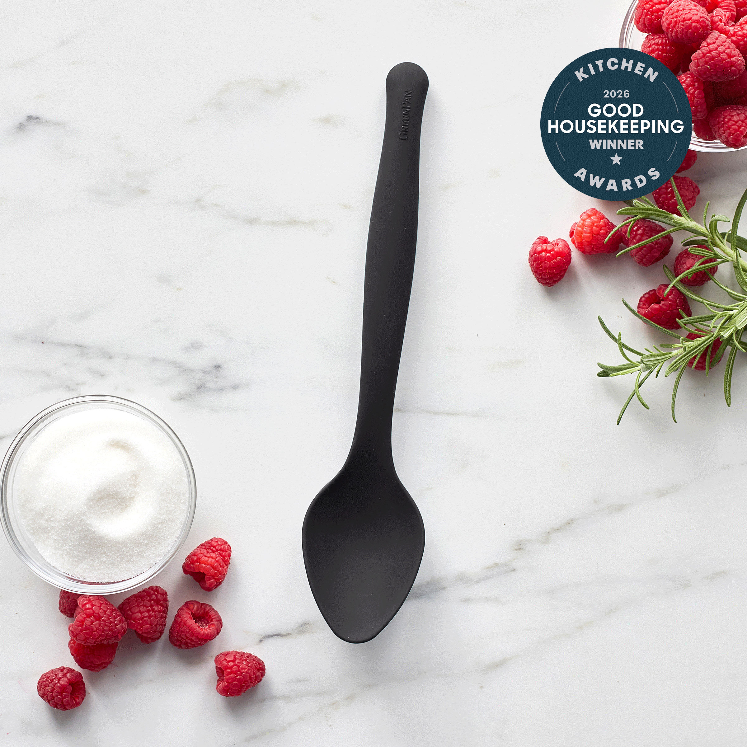 Premiere Silicone Tasting Spoon | Black | GreenPan US Premiere Silicone Tasting Spoon | Black | GreenPan US