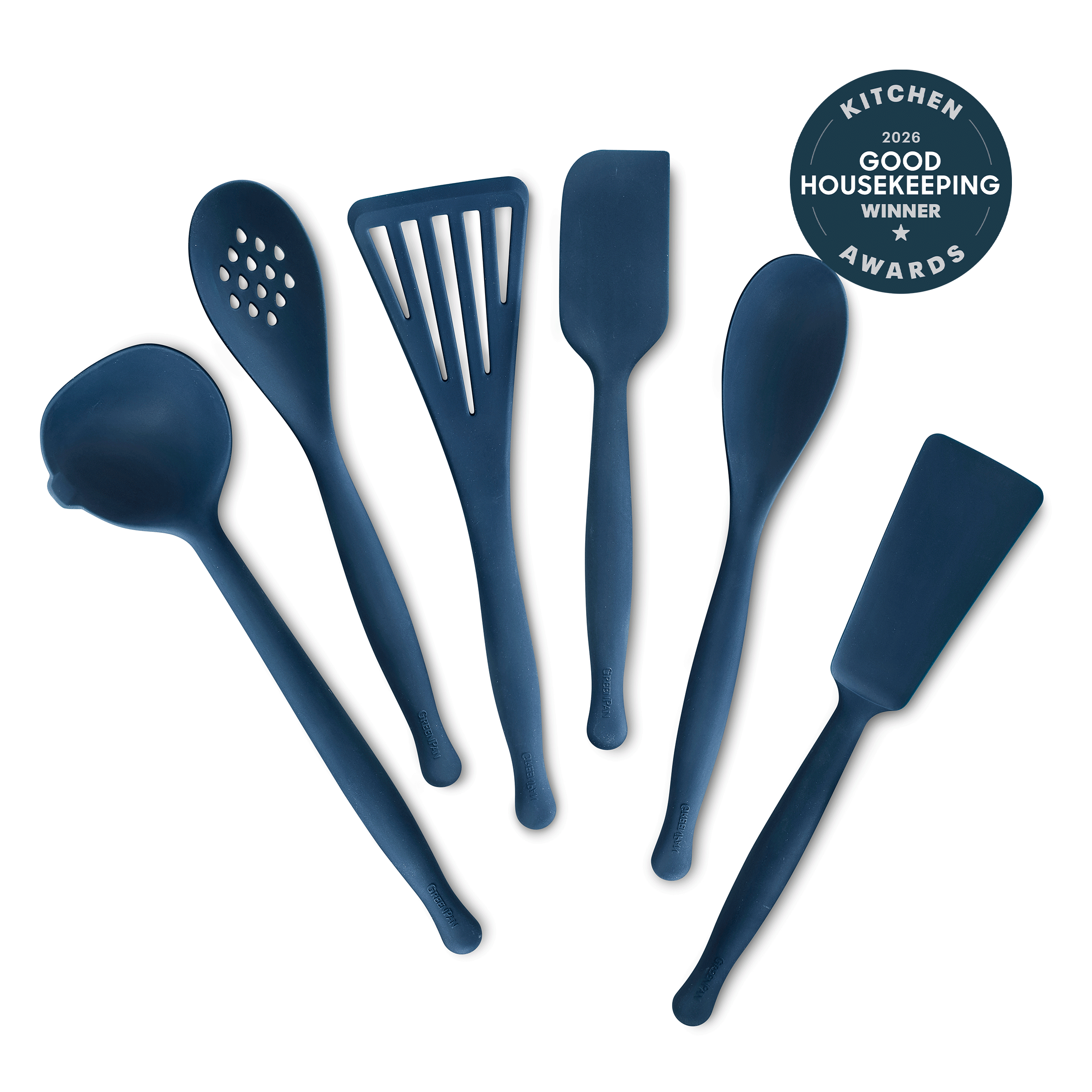 Premiere Silicone 6-Piece Utensil Set | Oxford Blue