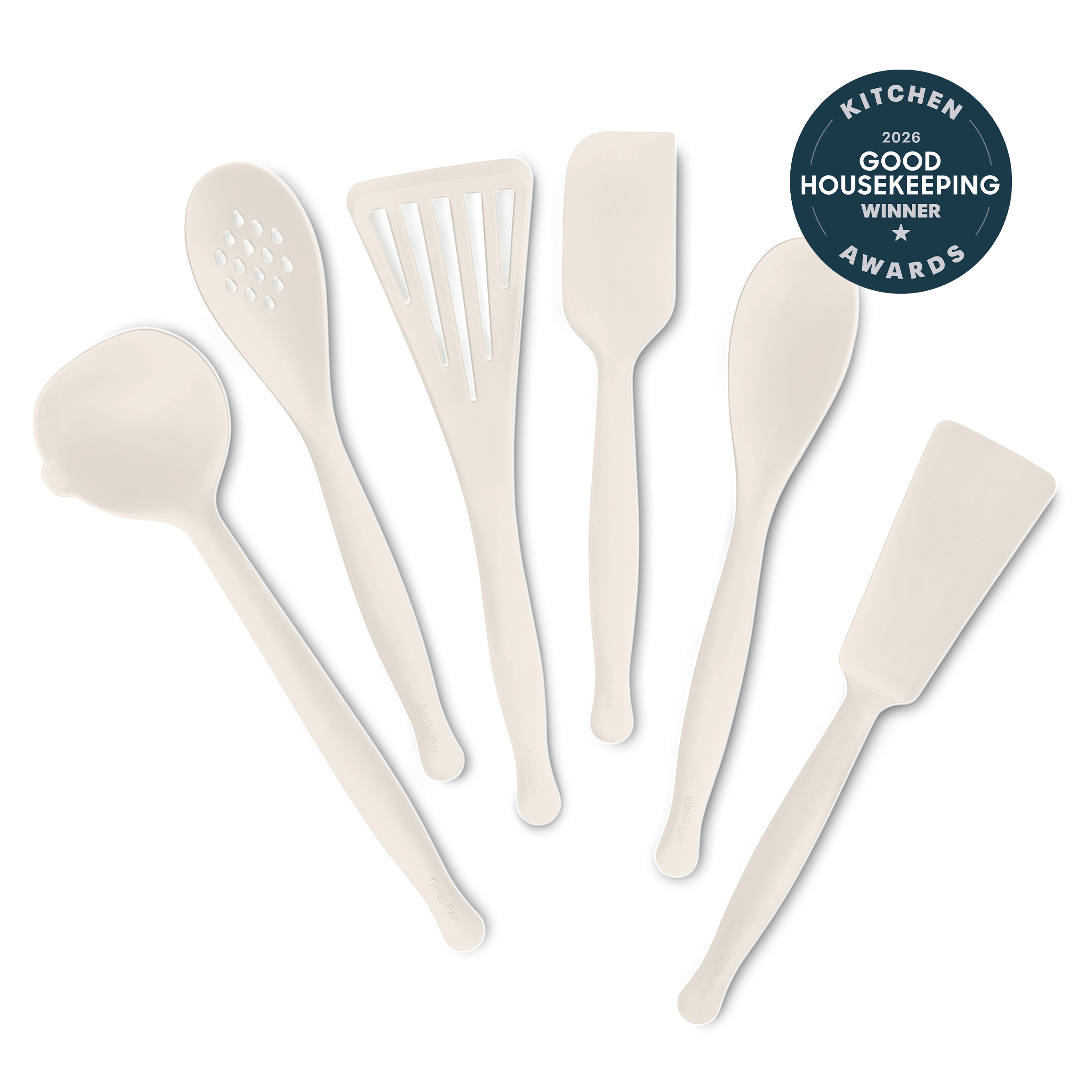 Premiere Silicone 6-Piece Utensil Set | Bisque