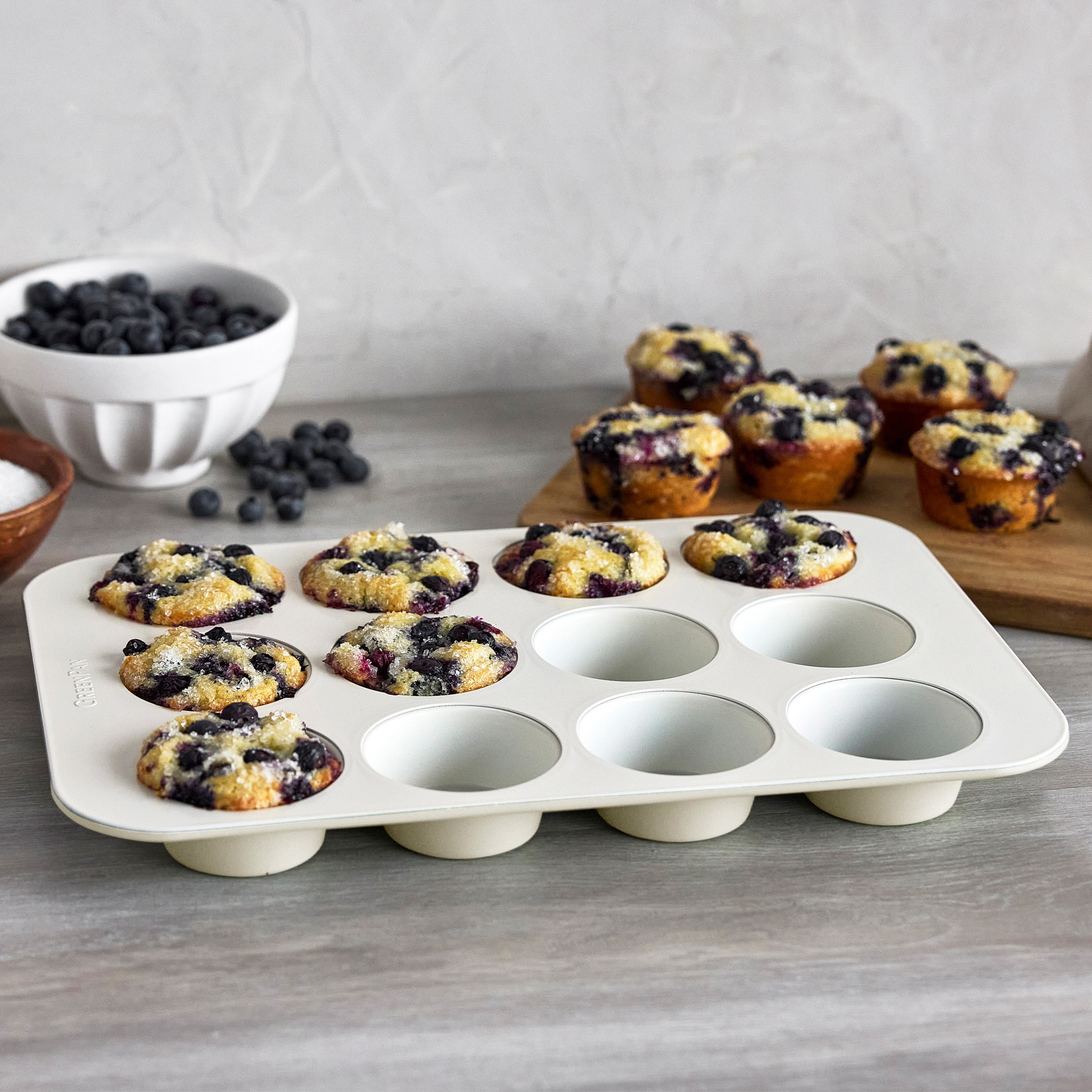 Reserve Bakeware 12-Cup Muffin Pan | Cream