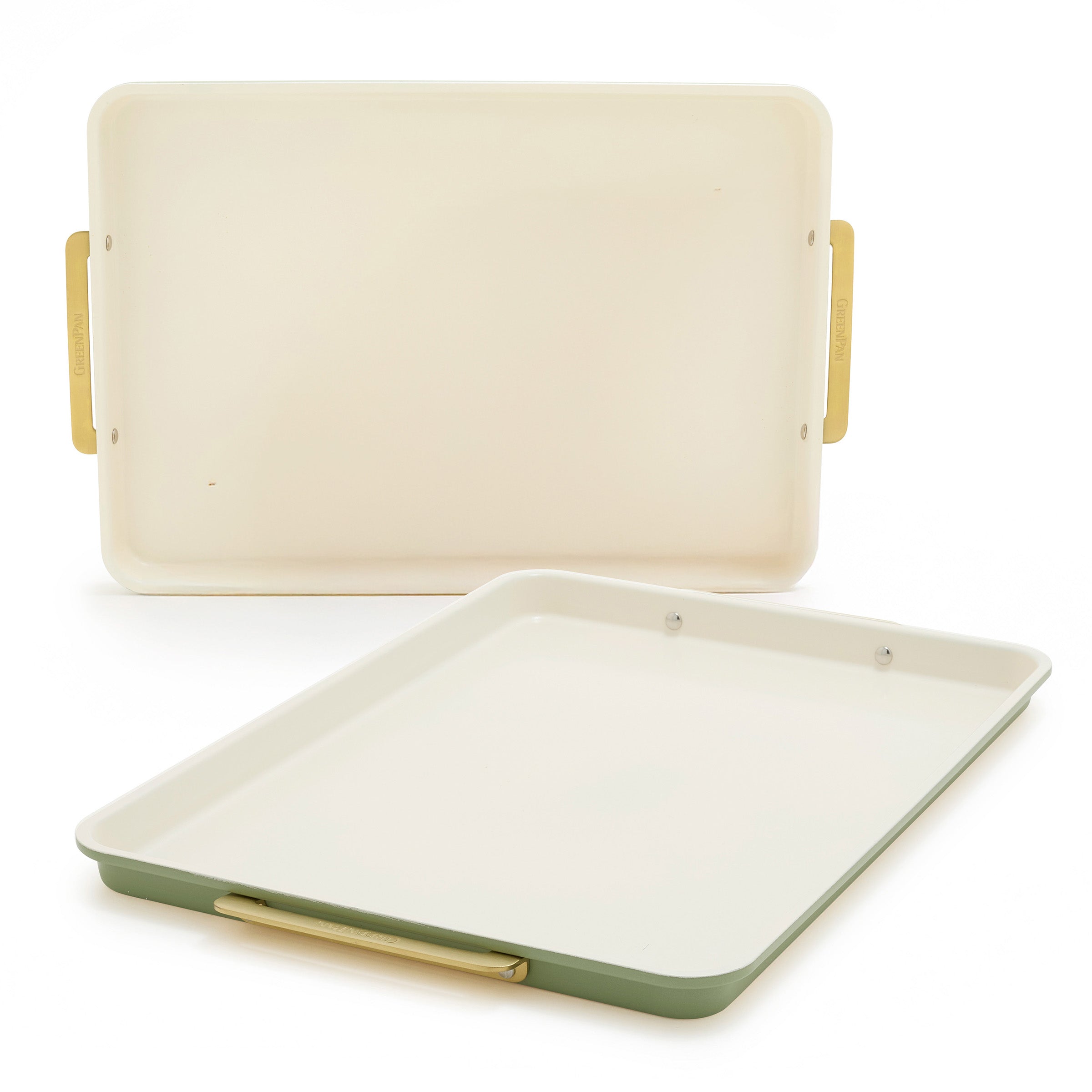 Reserve Bakeware 2-Piece 13" x 18" Half Sheet Pan Set | Sage