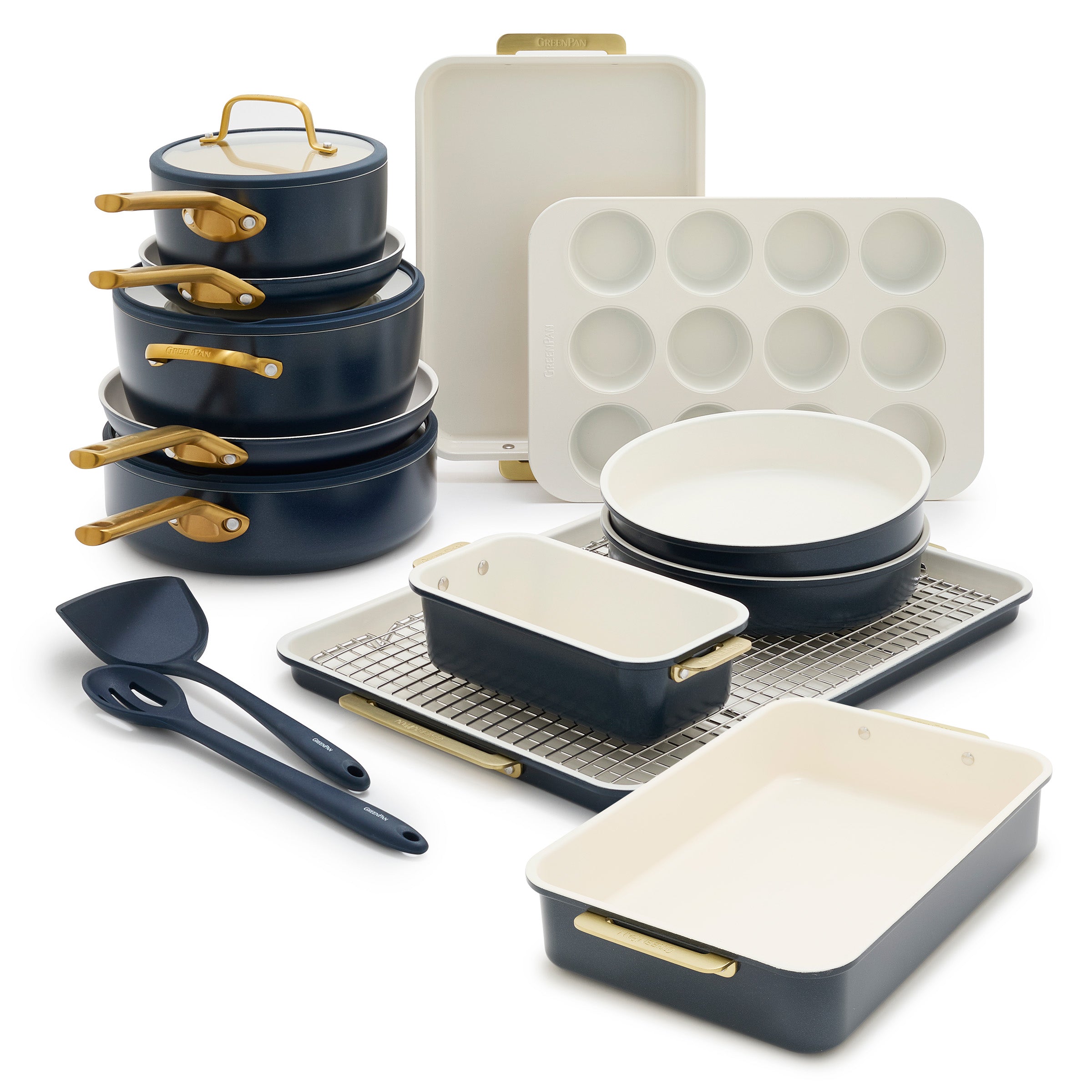 Reserve Pro 18-Piece Cookware & Bakeware Set | Twilight