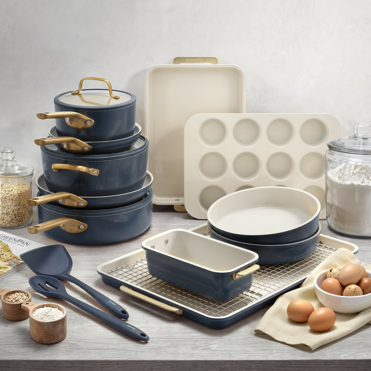 Reserve Pro 18-Piece Cookware & Bakeware Set | Twilight