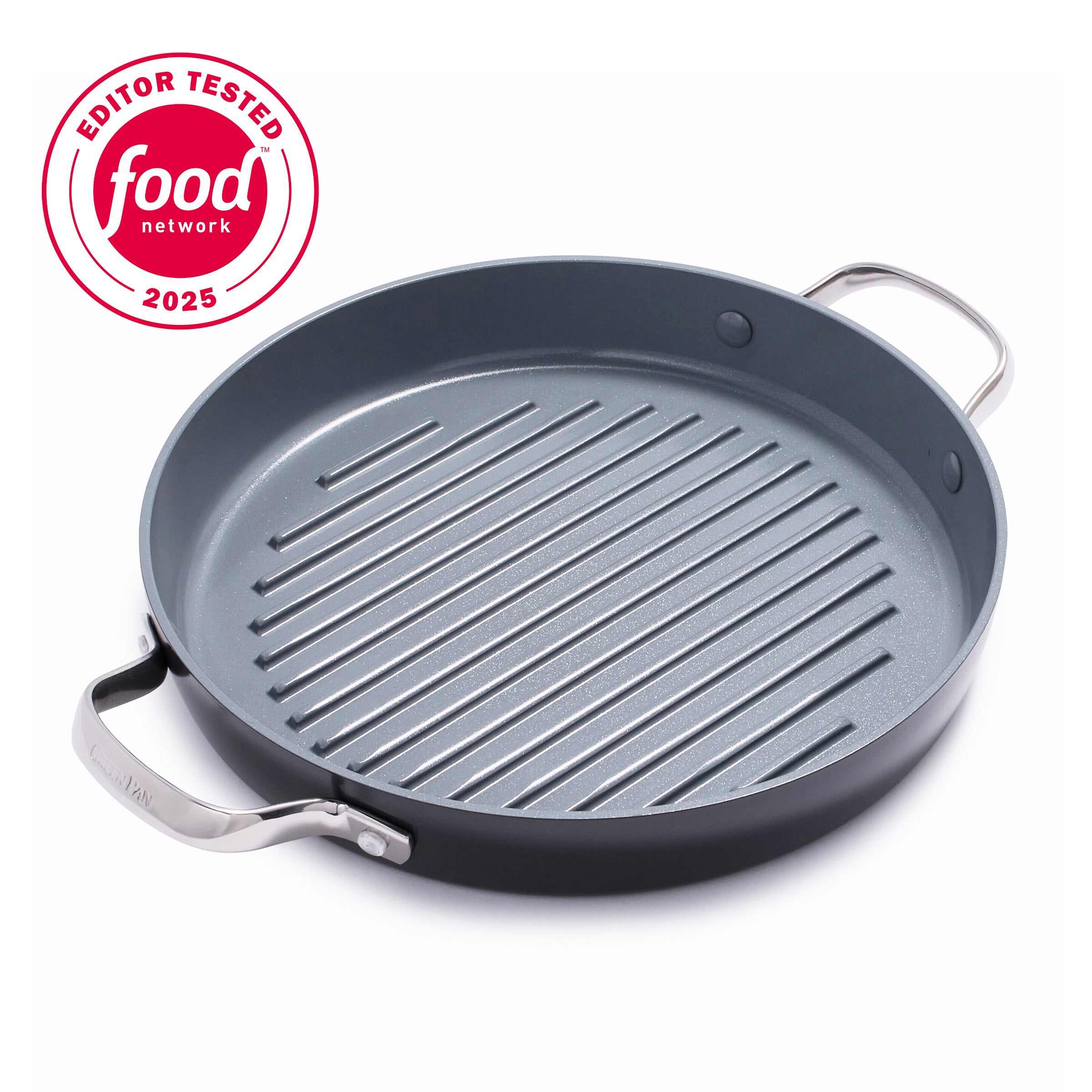 Valencia Pro Ceramic Nonstick 11" Round Grill Pan