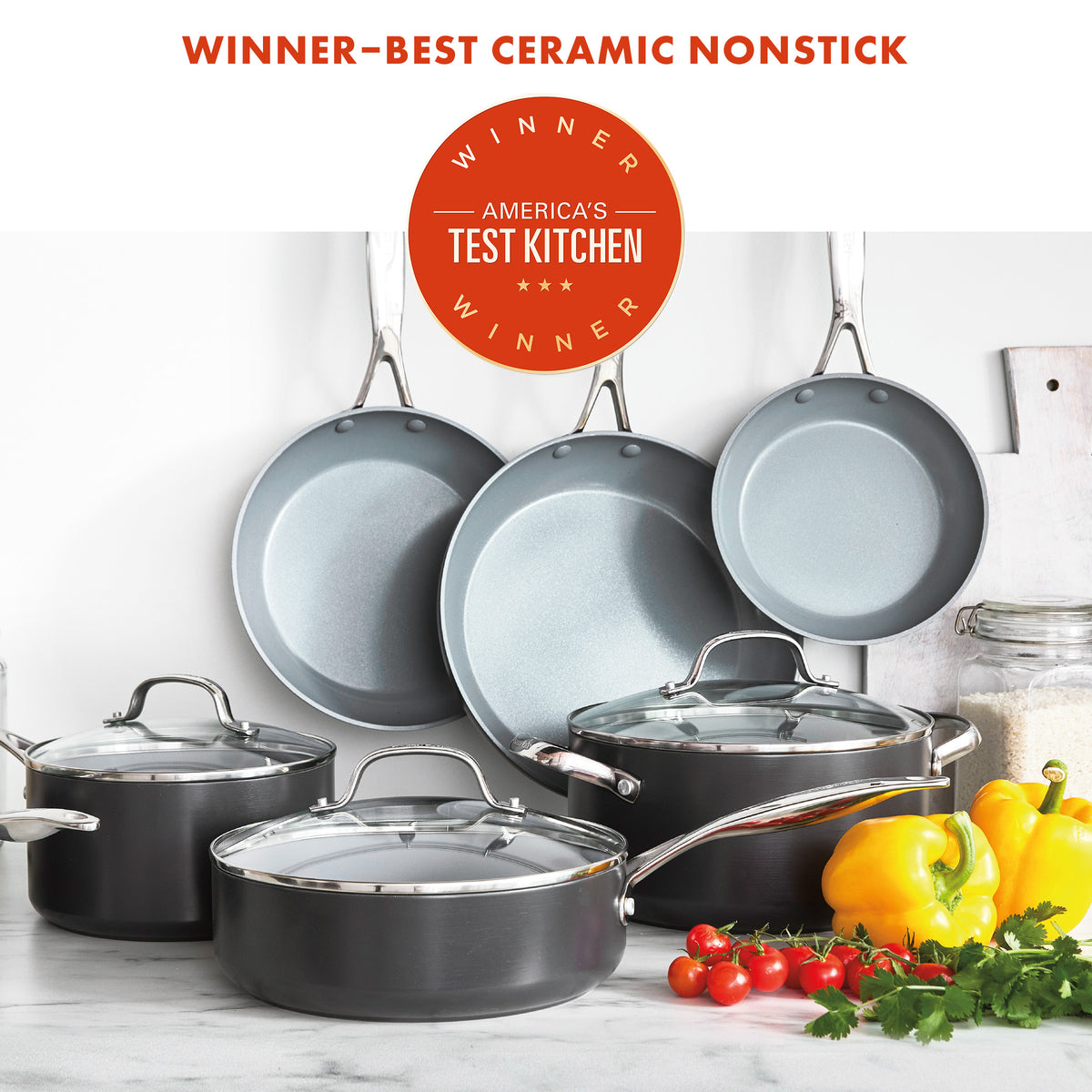 Green Cookware Ceramic Nonstick Cookware for Sustainable Cooking - GreenPan©