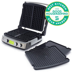 Elite Multi Grill, Griddle & Waffle Maker | Premiere Stainless Steel