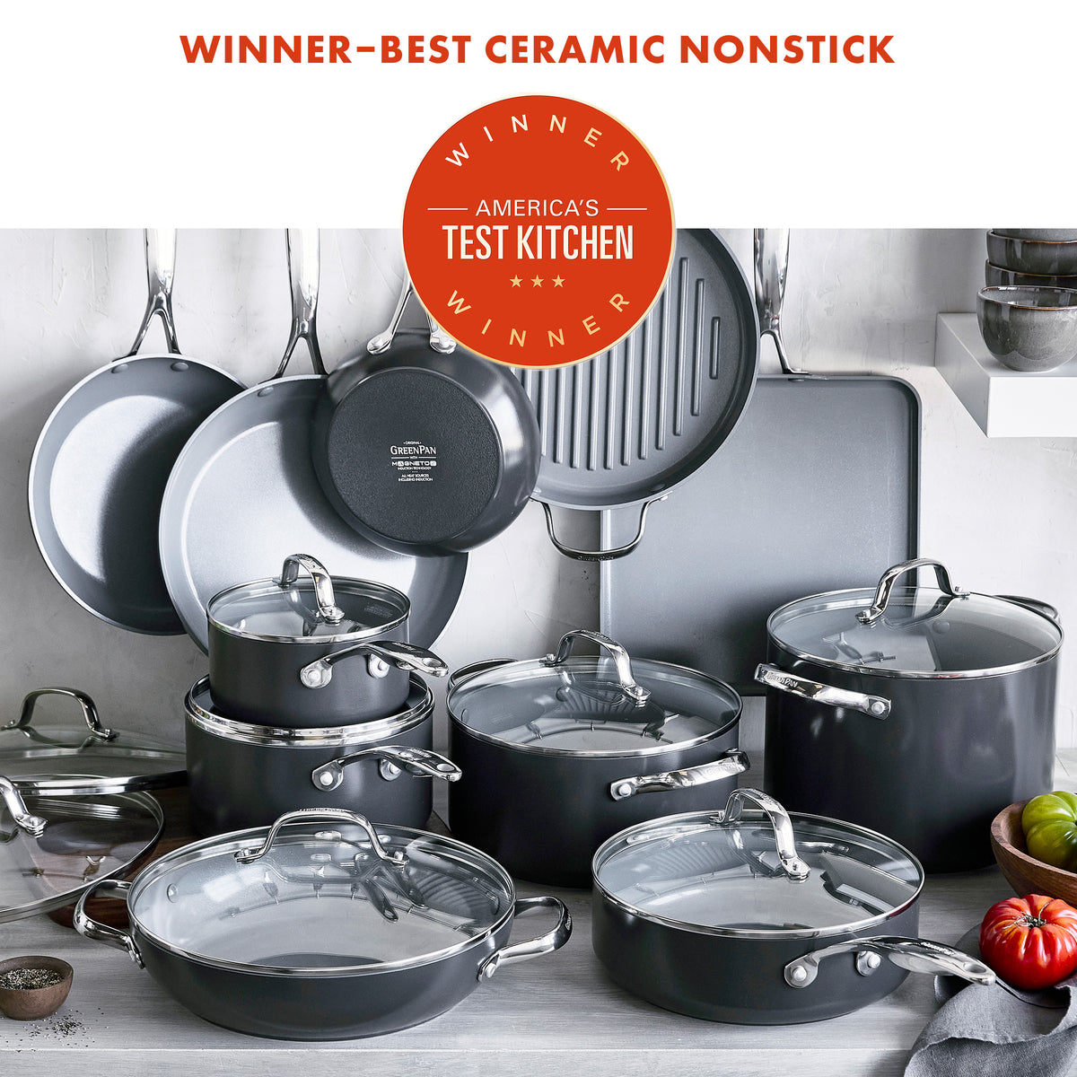 Green Cookware Ceramic Nonstick Cookware for Sustainable Cooking - GreenPan©