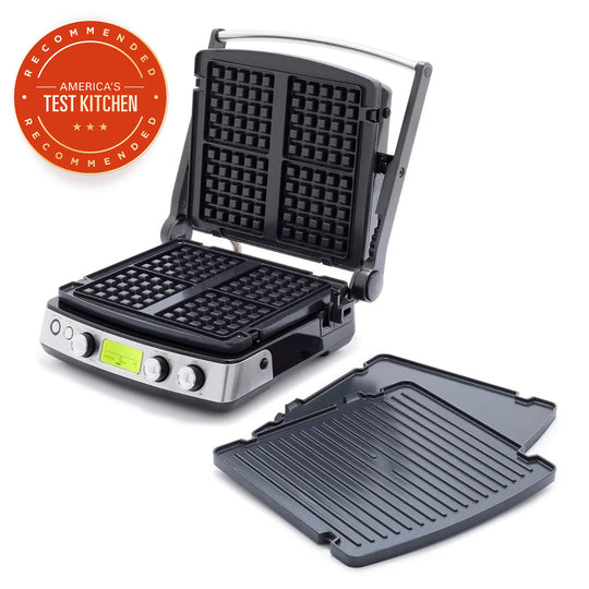 Elite Multi Grill, Griddle & Waffle Maker | Premiere Stainless Steel