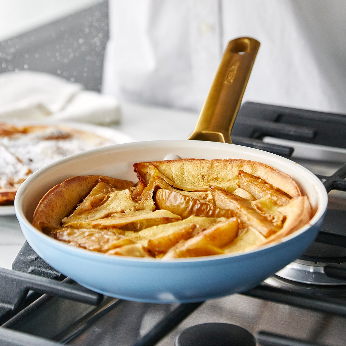 Orange 10-Piece Cookware Set Toxin Free Ceramic Nonstick Pots Pans New