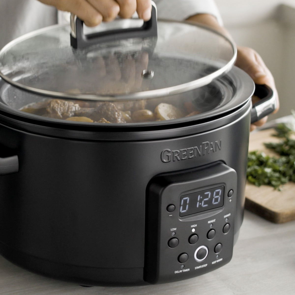 Crock-Pot 4 Quart Digital Count Down Food Slow Cooker Kitchen Appliance,  Black, 1 Piece - Food 4 Less