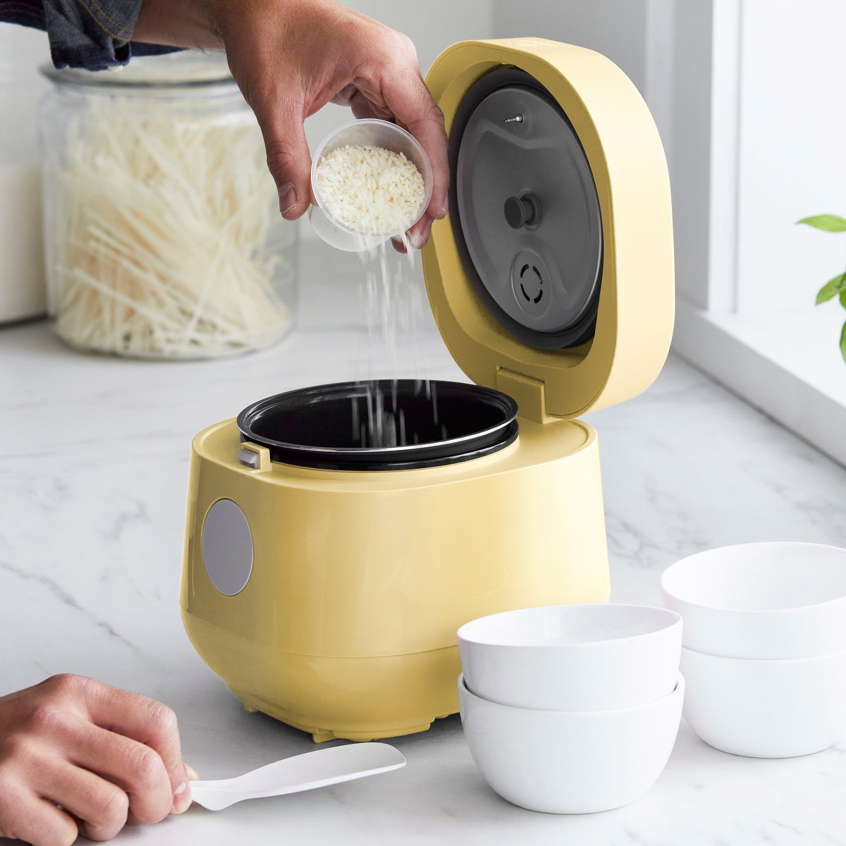 GreenLife 4-Cup Rice & Grains Cooker | Butter | GreenPan