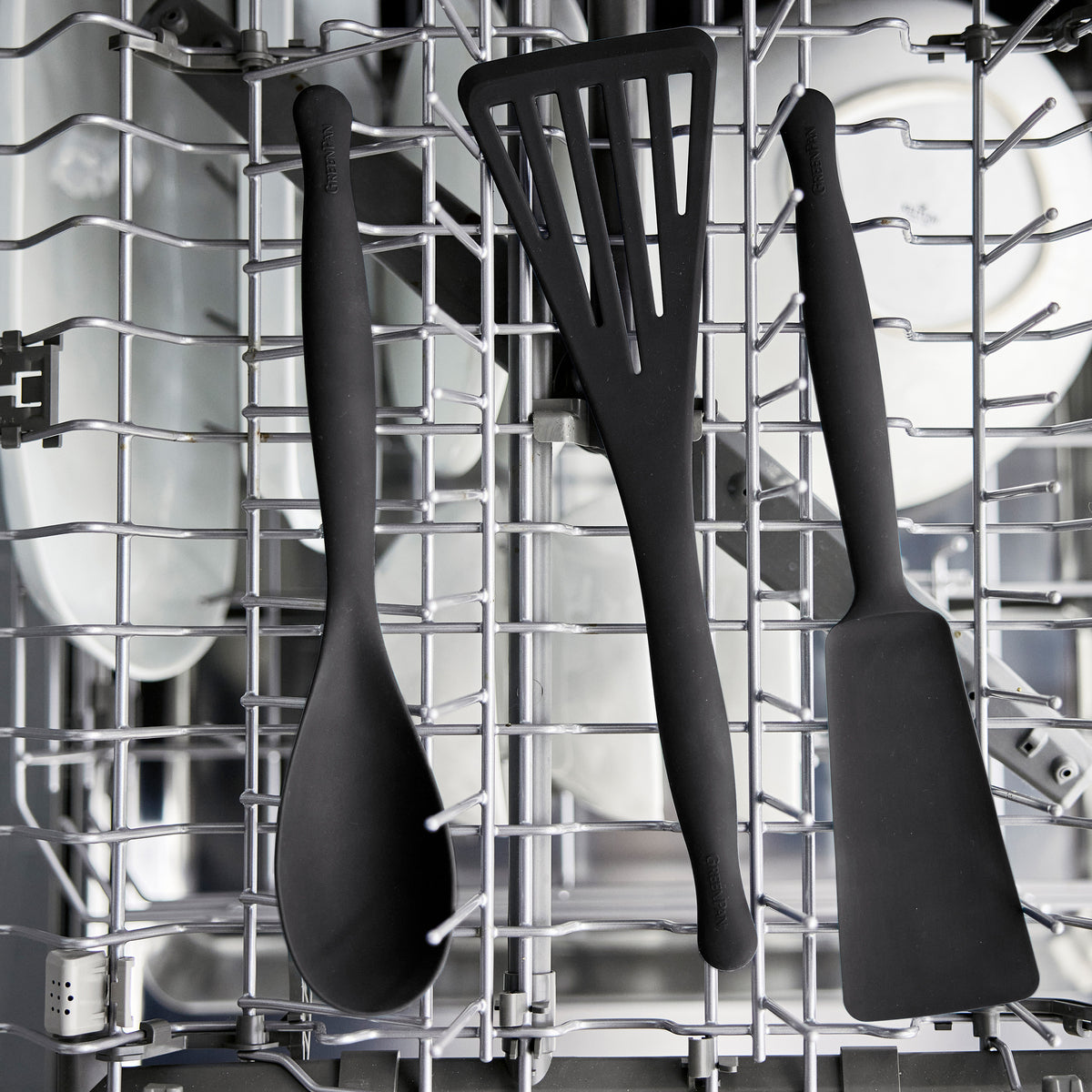 Dishwasher safe silicone utensils