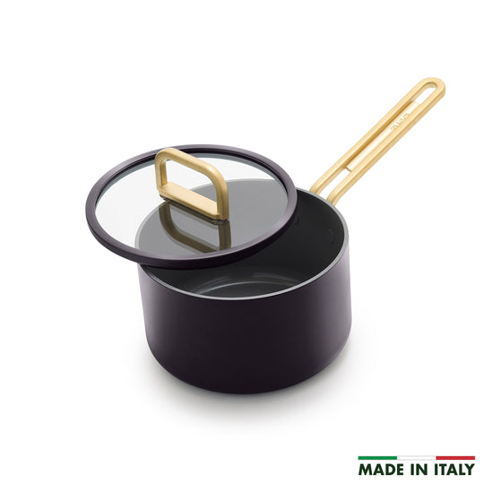 Stanley Tucci™ Ceramic Nonstick 2-Quart Saucepan with Lid | Calabrian Fig