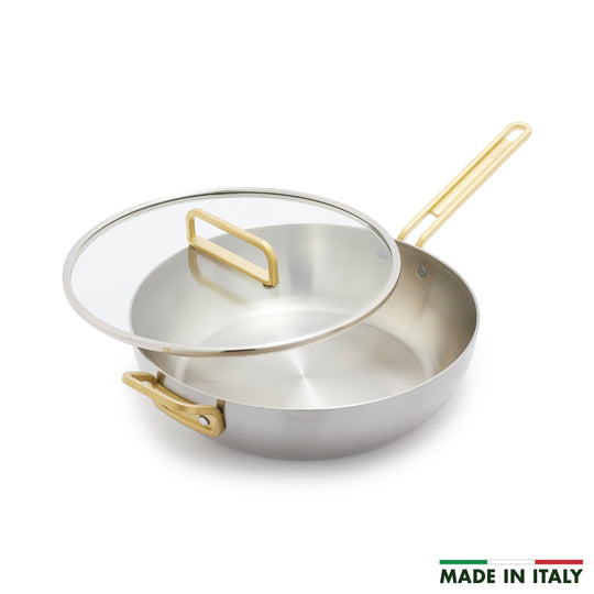 Stanley Tucci™ Uncoated Stainless Steel 6.5-Quart Stanley Pan with Lid