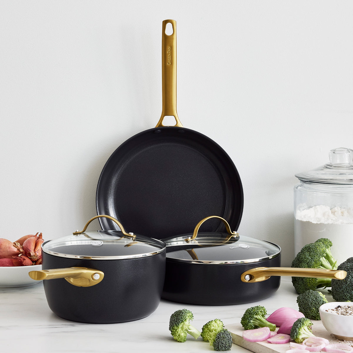 Durable Reserve ceramic nonstick set