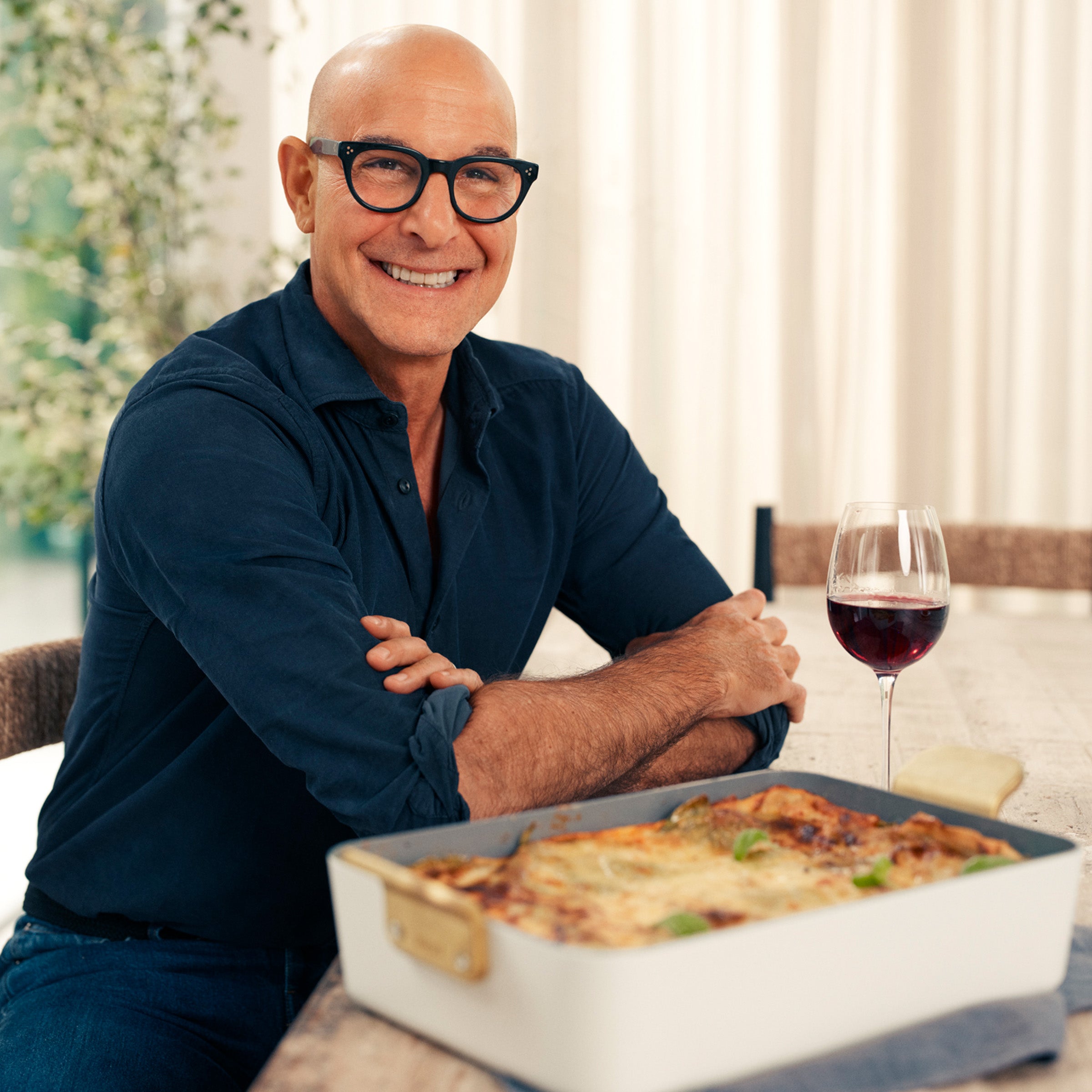 Stanley Tucci™ Ceramic Nonstick Lasagna Pan | Marino Blue