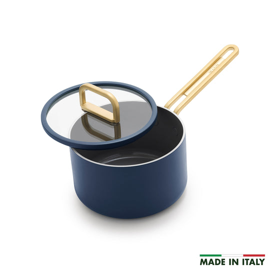 Stanley Tucci™ Ceramic Nonstick 2-Quart Saucepan with Lid | Marino Blue