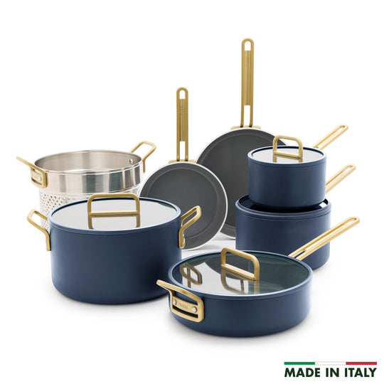 Stanley Tucci™ Ceramic Nonstick 11-Piece Cookware Set | Marino Blue