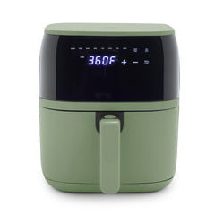 GreenLife 5.3-Quart Digital One-Touch Air Fryer | Sage Green