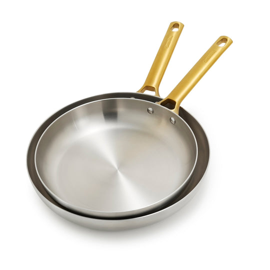 Reserve Stainless Steel 10" and 12" Frypan Set