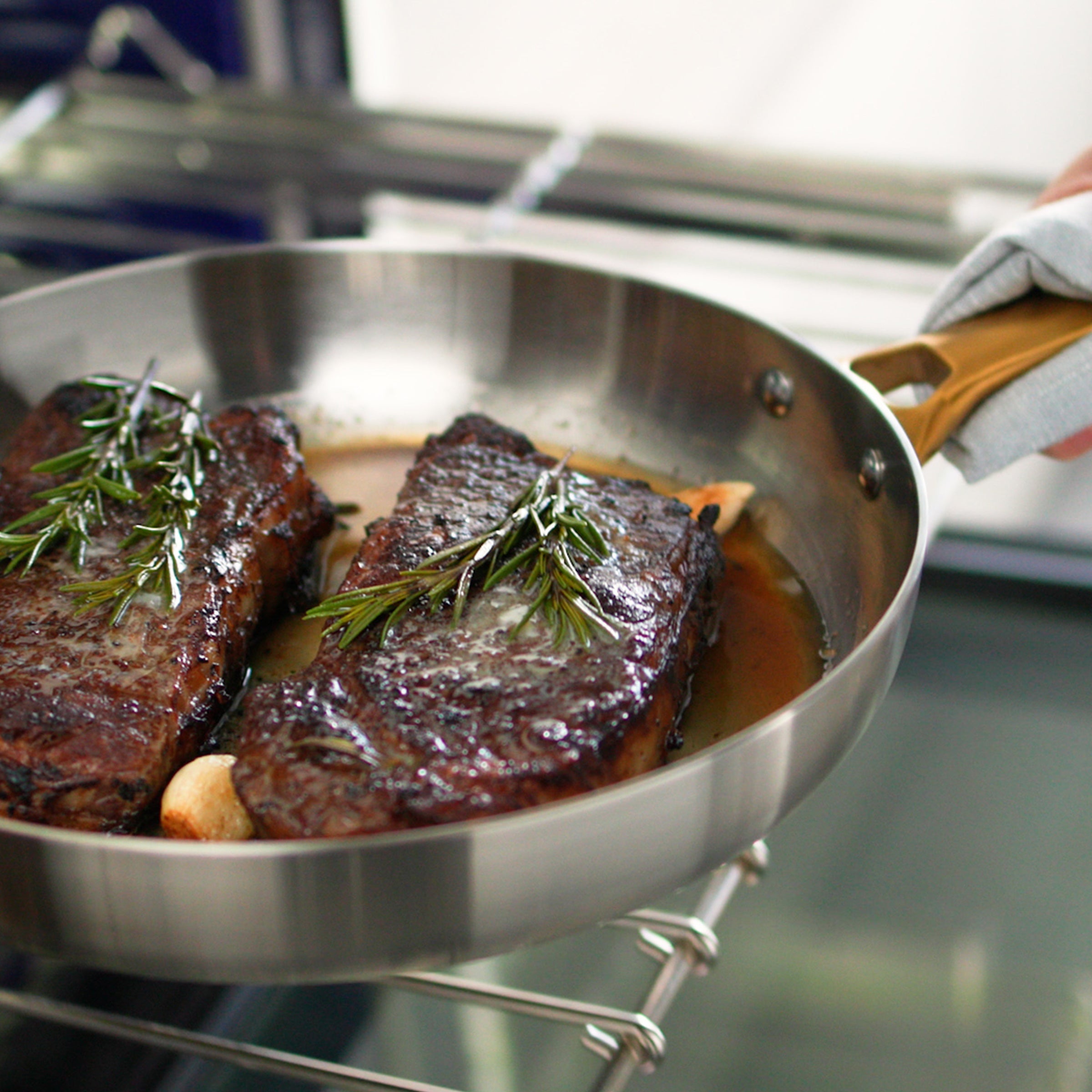 Stainless Steel Pan Best Pan Seared Ribeye Stainless Steel Pan