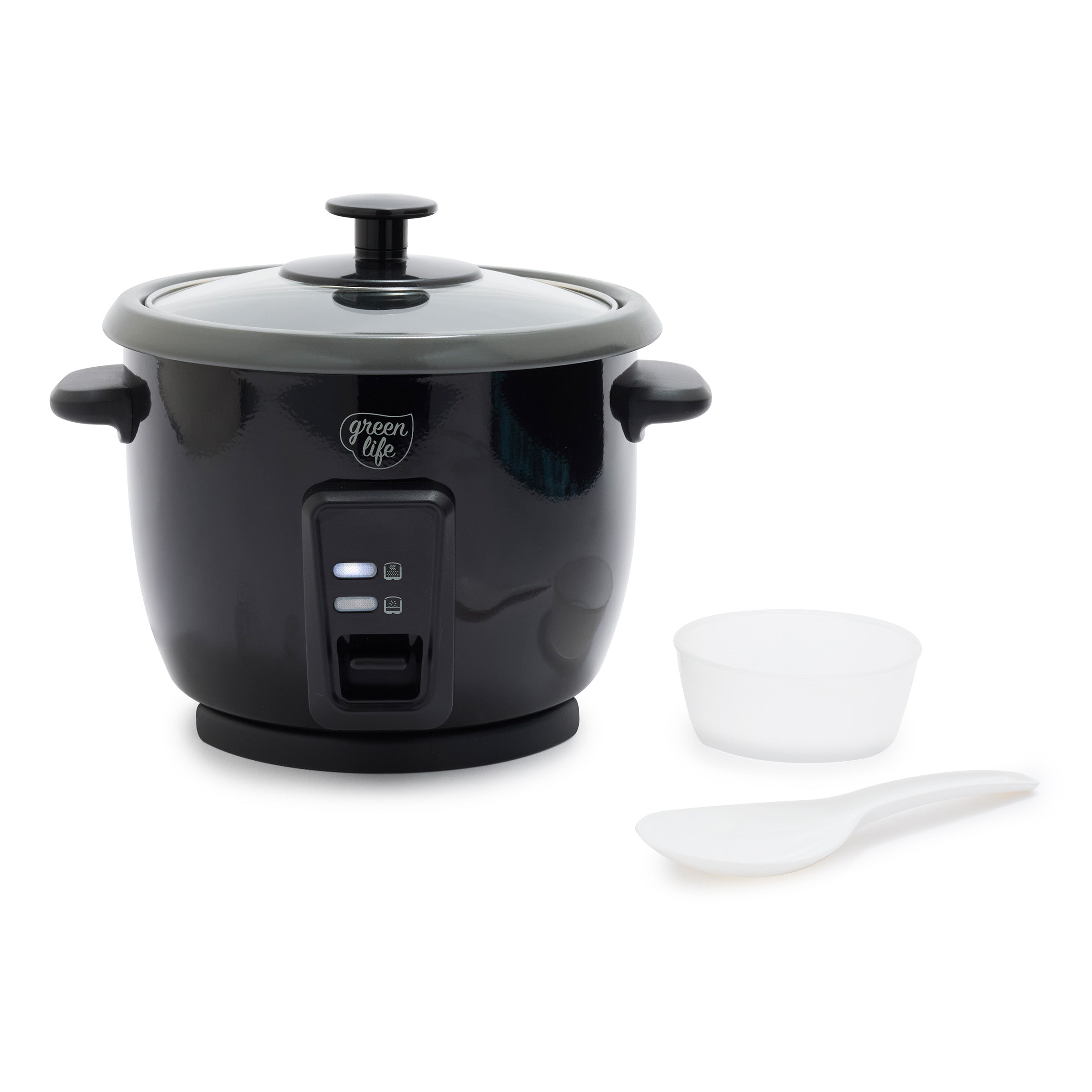 GreenLife 6-Cup Rice Cooker | Black