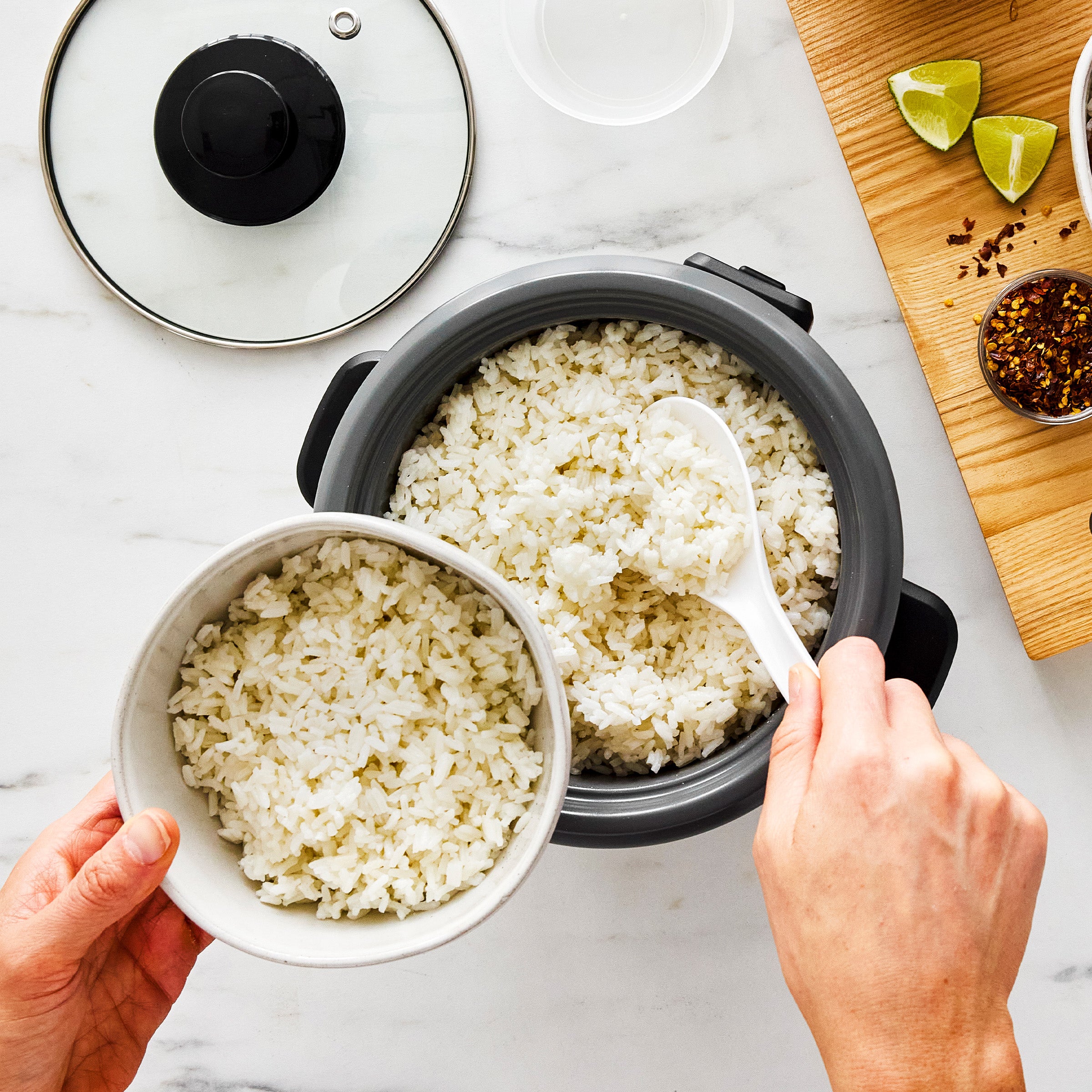 GreenLife 6-Cup Rice Cooker | Black