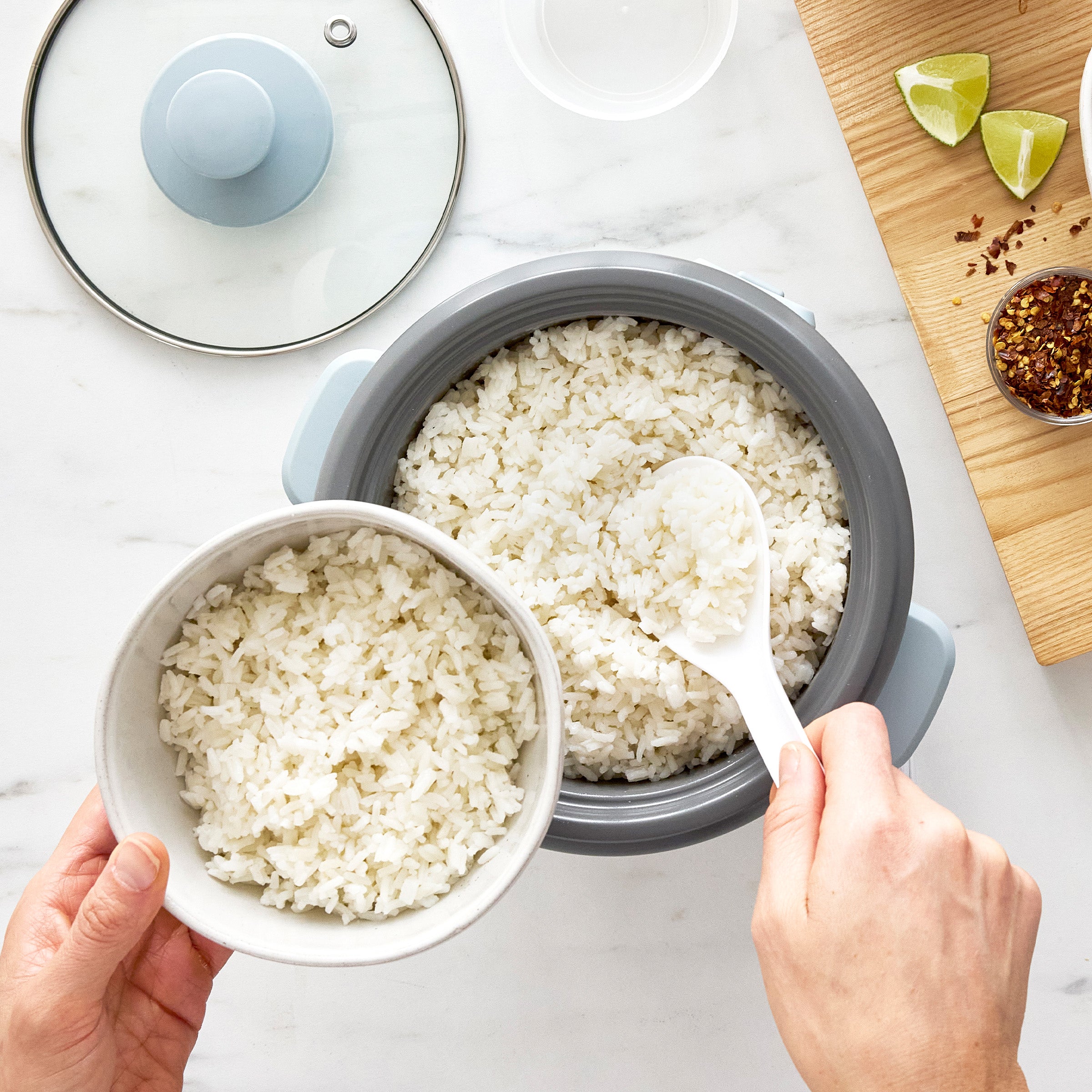 GreenLife 6-Cup Rice Cooker | Blue Haze