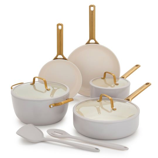 Reserve Pro Ceramic Nonstick 10-Piece Cookware Set | Oyster