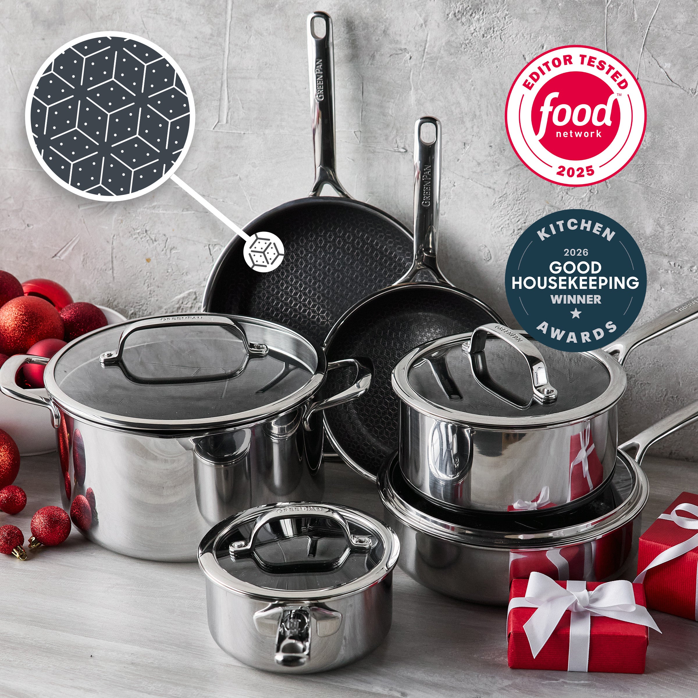 Spectra Thermobond Hybrid Ceramic Nonstick 10-Piece Cookware Set