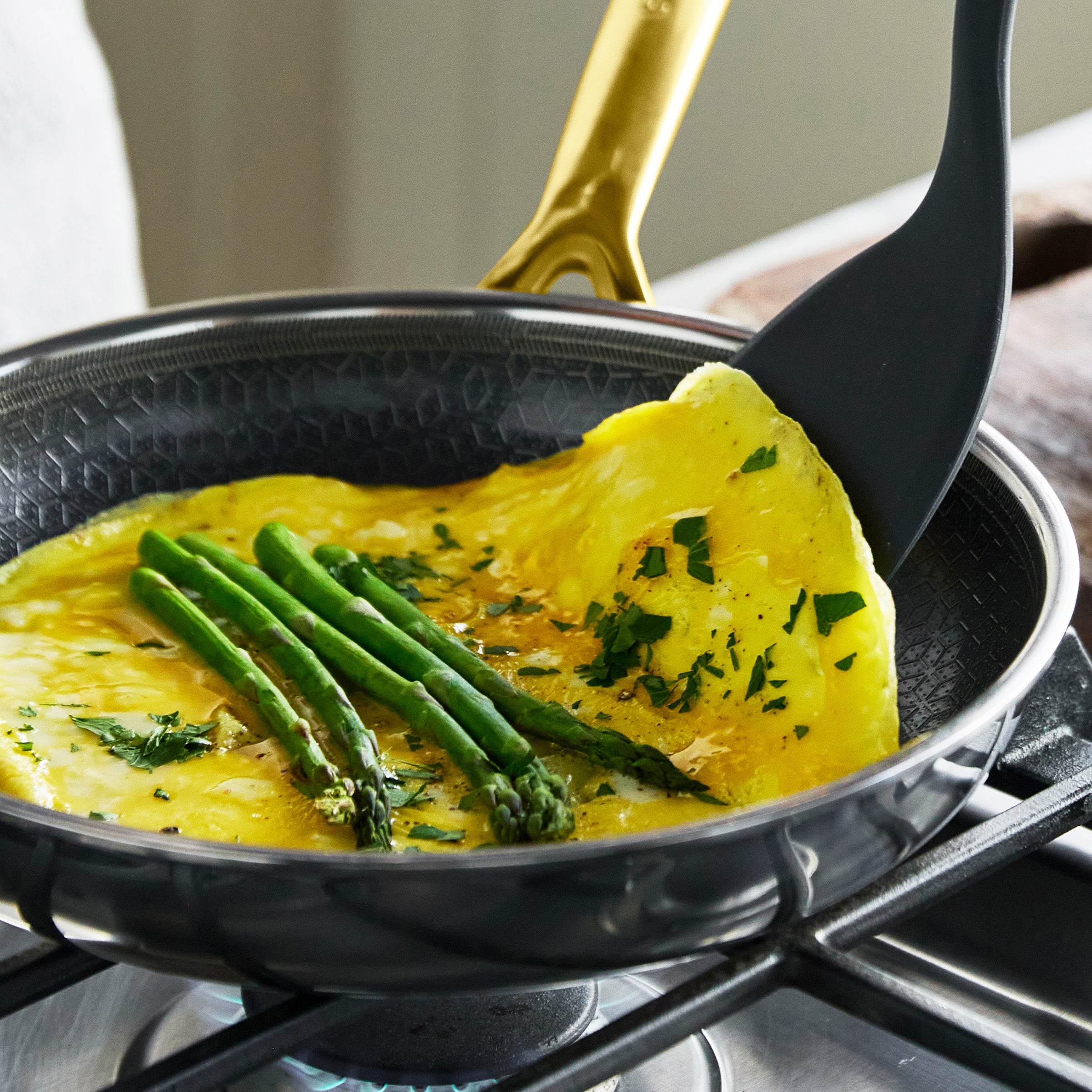 Spectra Gold Thermobond Hybrid Ceramic Nonstick 10" and 12" Frypan Set