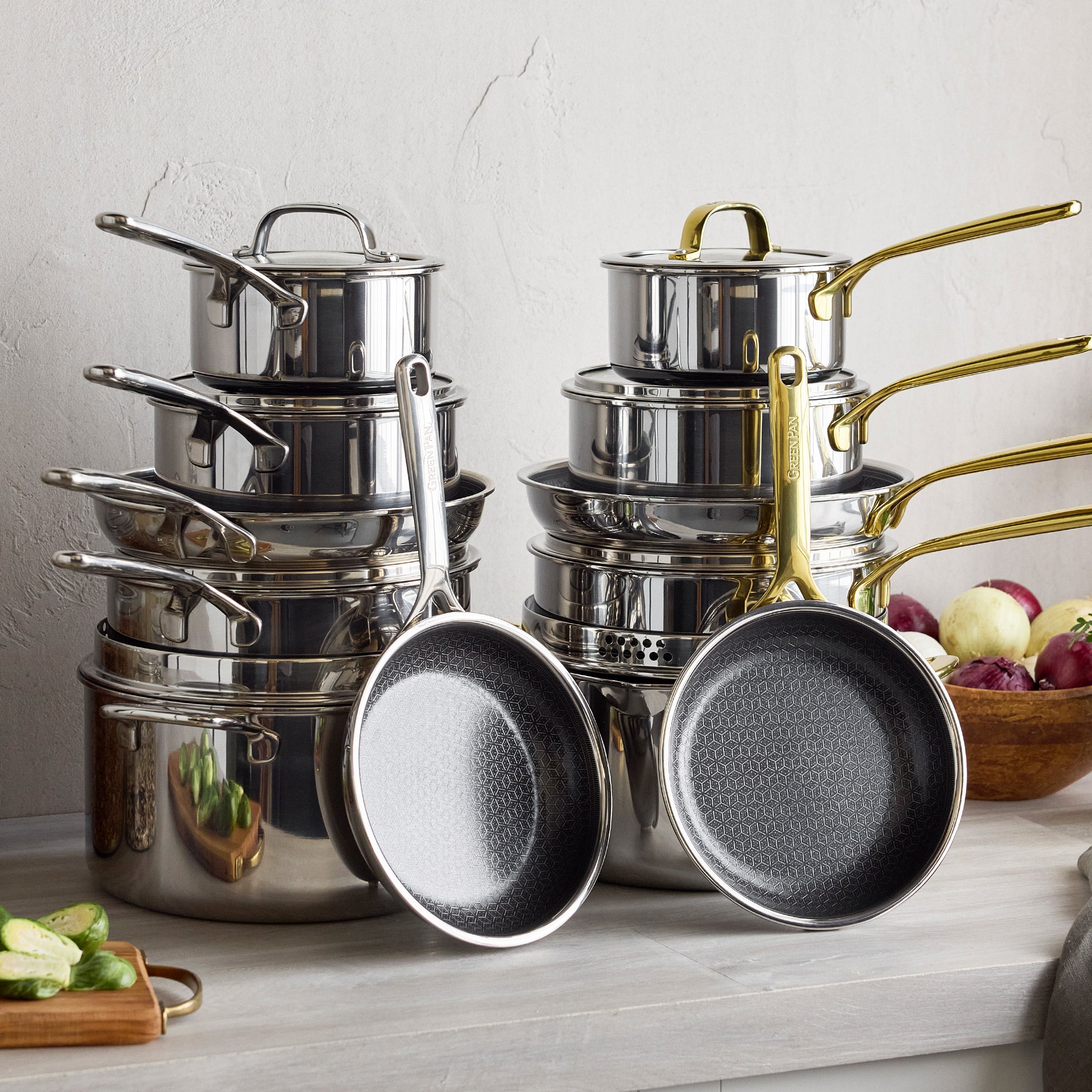 Spectra Gold Thermobond Hybrid Ceramic Nonstick 10-Piece Cookware Set