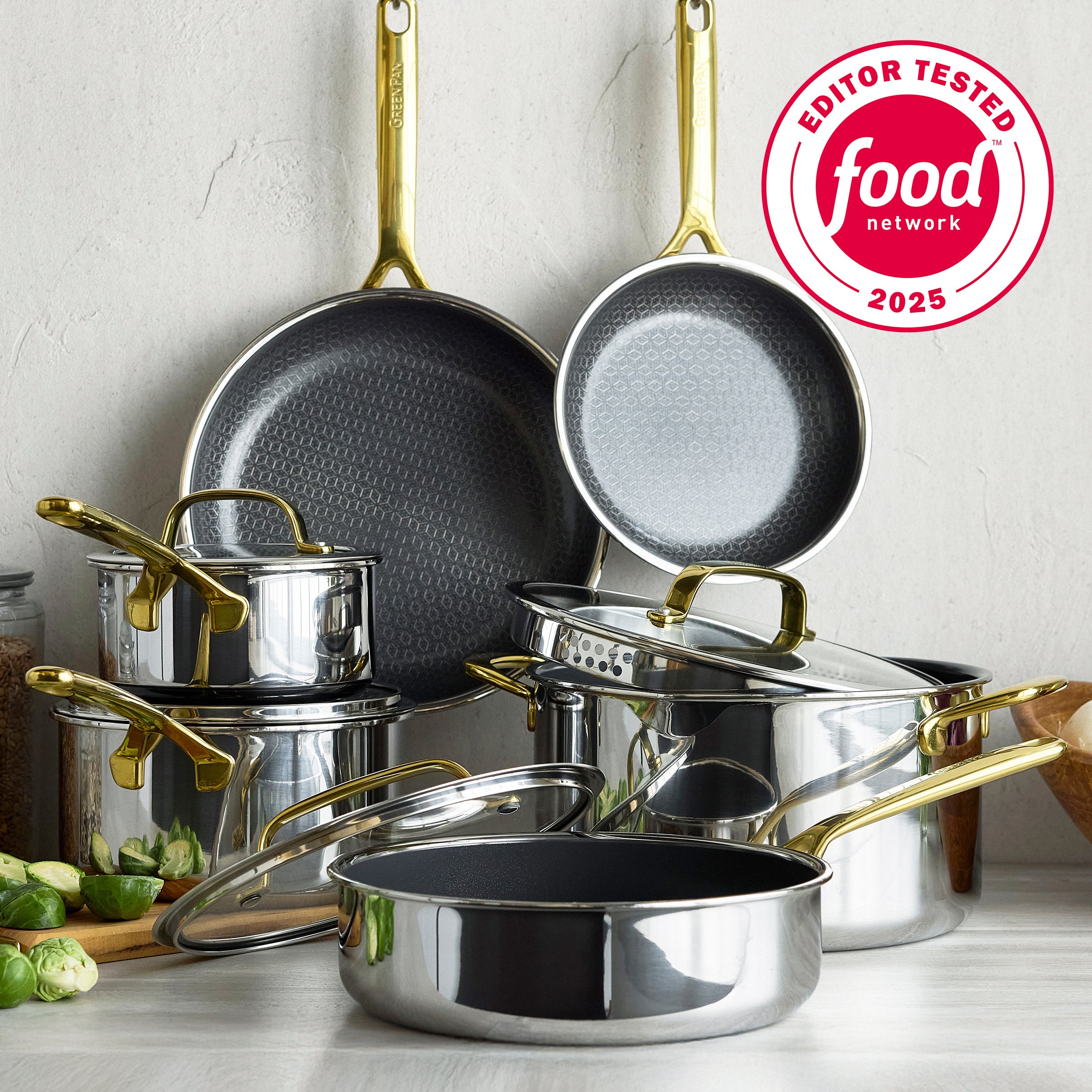 Spectra Gold Thermobond Hybrid Ceramic Nonstick 10-Piece Cookware Set